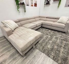 Cream Sectional Couch - Free Delivery