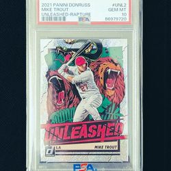 UNL2 Mike Trout 2021 Donruss - Unleashed Rapture 
