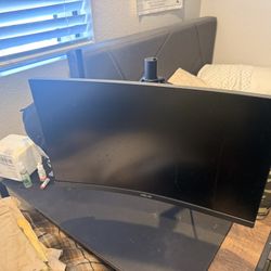 Asus 165hz Curved Monitor And Desk Mount