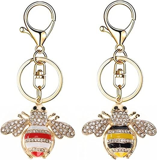 2PCS Bee Keychains