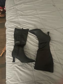 Steve Madden Black Knee-High Boots