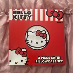 Hello Kitty 2 Piece Satin Pillowcase Set 