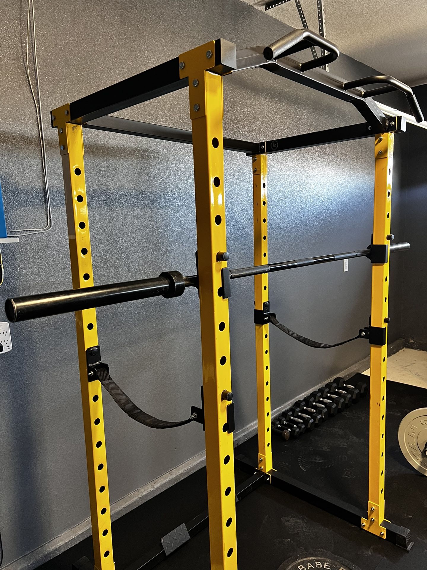 Power Squat Rack W/ Bar,Weights