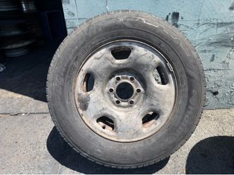 One 17-inch 6 lug Ford truck steel wheel, fits F150, Expedition, or Navigator