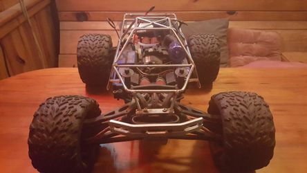 Traxxas revo with lots of aftermarket parts