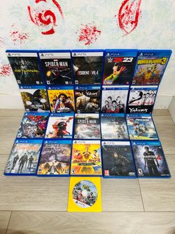 Playstation 5 Games And PlayStation 4 Games ( Used , Tested Working )  Read Description)