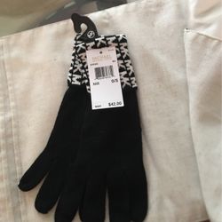 Michael Kors Black Gloves Knit