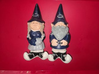 2 PSU garden gnomes