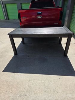 Heavy solid wood table
