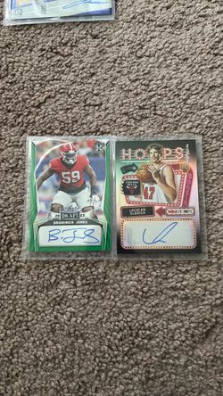 Broderick Jones & Lachlan Olbrich Rookie Auto Cards