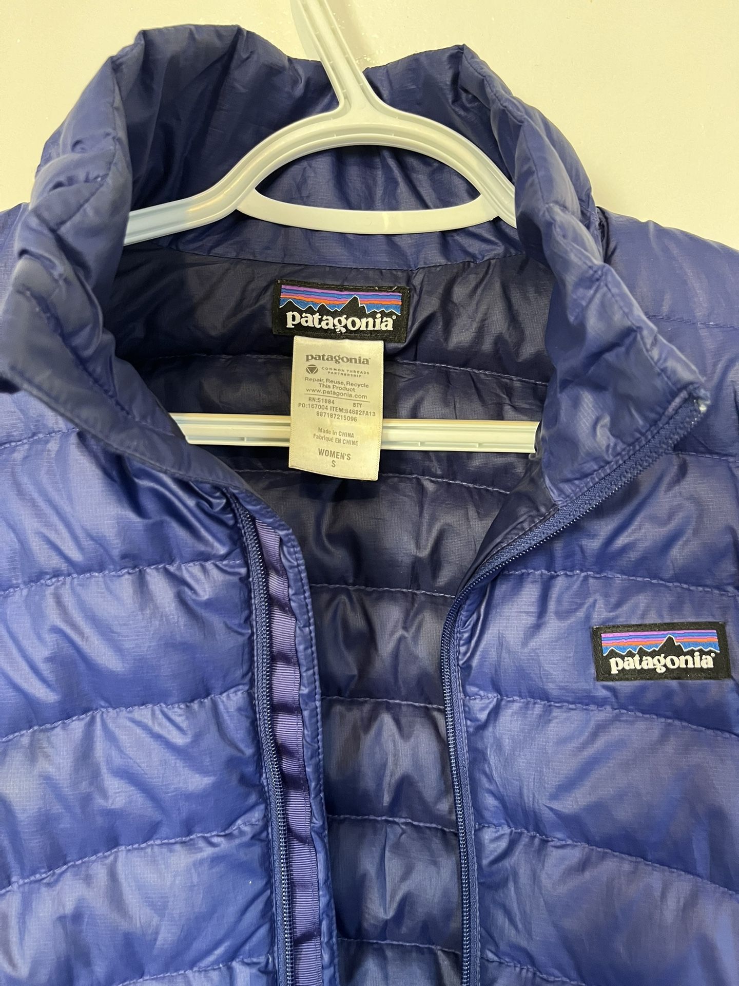 Women’s Patagonia Blue Quilted Jacket Size S