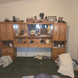 Behind Backboard Dresser Wood