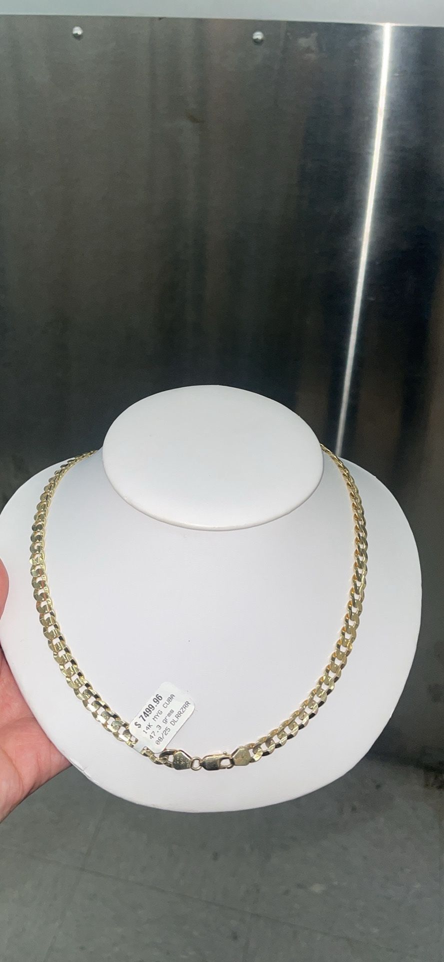 14K Gold 24” Cuban Link Chain 47.3 Grams