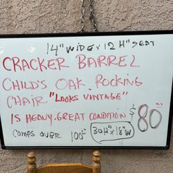 Cracker Barrel Kids Rocking Chair