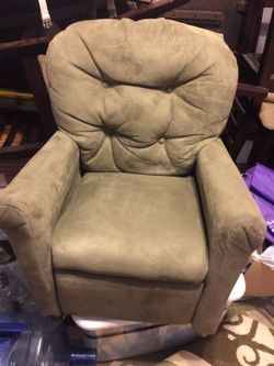 Kids microfiber recliner