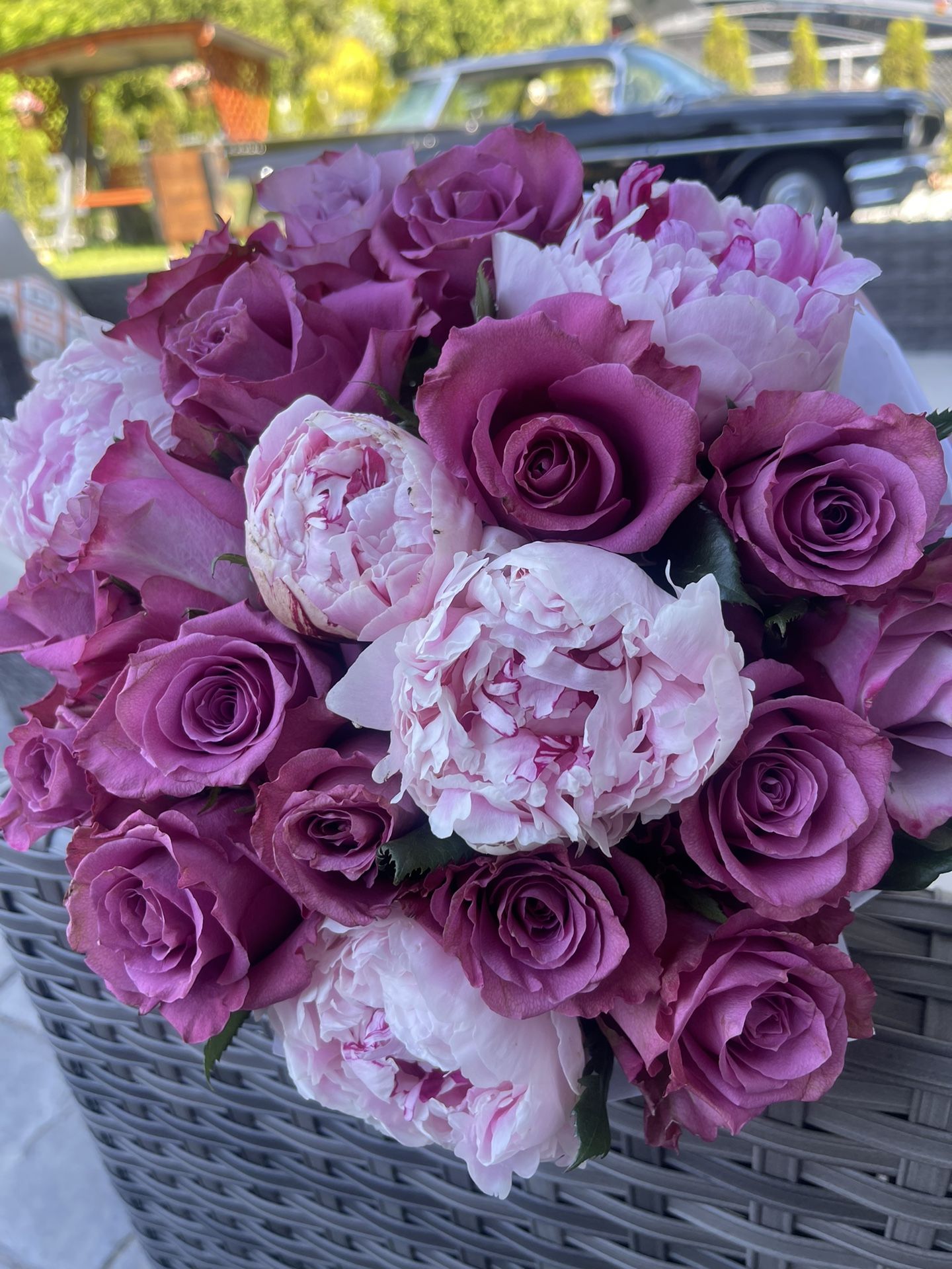 Roses With Peonies Bouquet