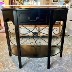 Black Wood composite Side Table