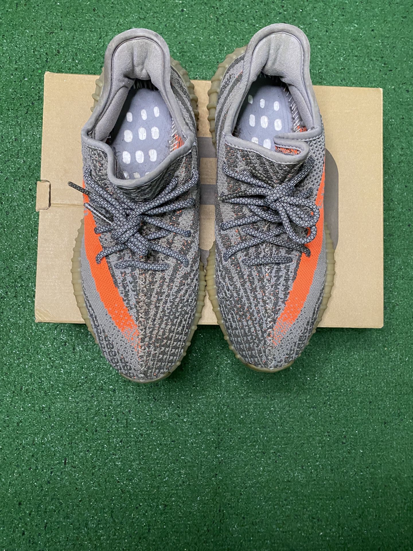 Adidas Yeeyz Boost 350 V2 Low Beluga Reflective Size 9.5 Good Condition With Box No Insole.