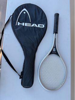 Spalding Vintage Metal Tennis Racquet + Head Carrying Bag