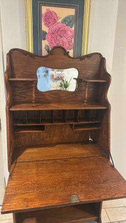 Larkin Antique wooden /desk shelving