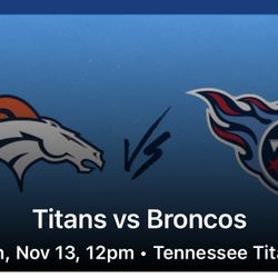 Titans Vs broncos 