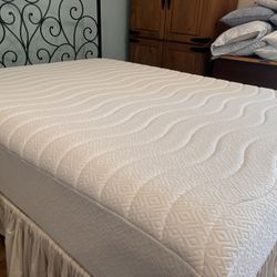 Queen Mattress, Pad, and Frame
