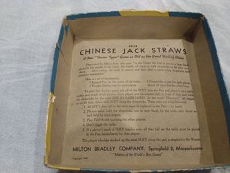 Vintage Game Chinese Jackstraws 1949