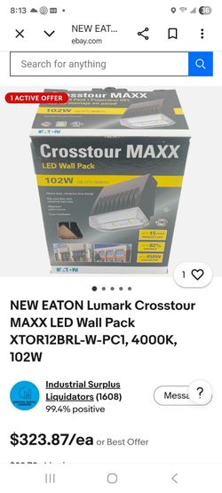 Industrial,  commercial LED wall light.
