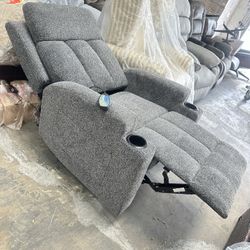 Manual Recliner With Heat And Massage Cupholder 