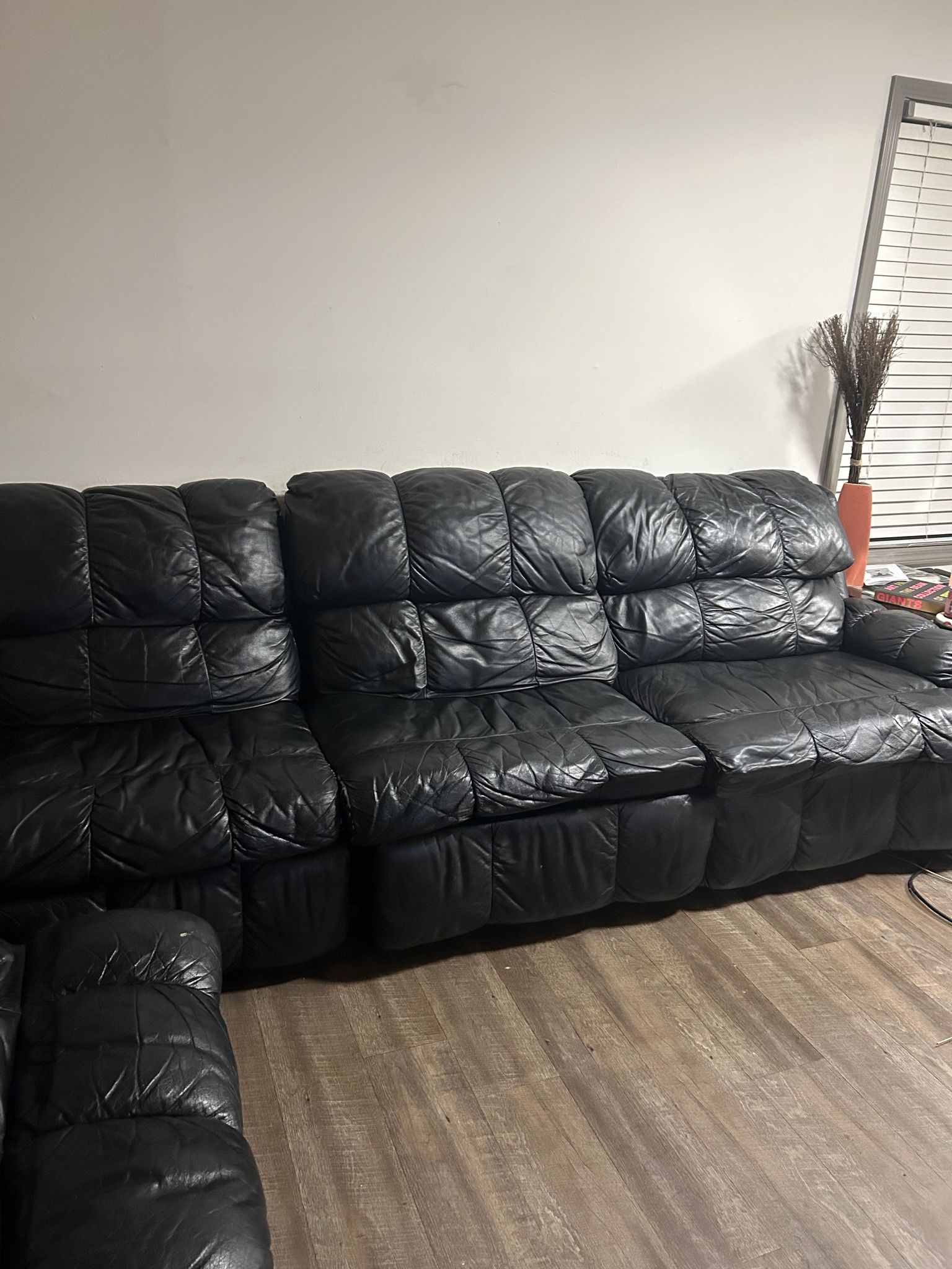 Genuine Leather Sectional