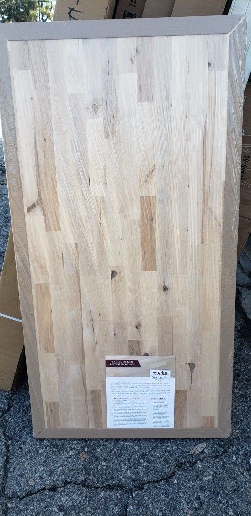 Baltic Birch Butcher Block Natural  120 X24 Only