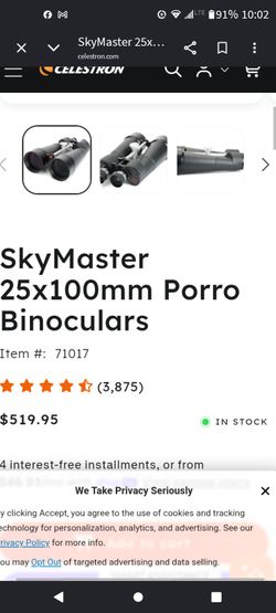 Celestron SKYMASTER 25* 100 Binoculars