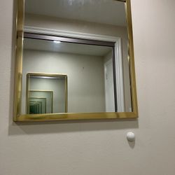 Holiday Sale 70% off (additional 10% Off if buy 3 items or more) Gold tone Framed Mirror blending Simplicity, Functionality and Durability