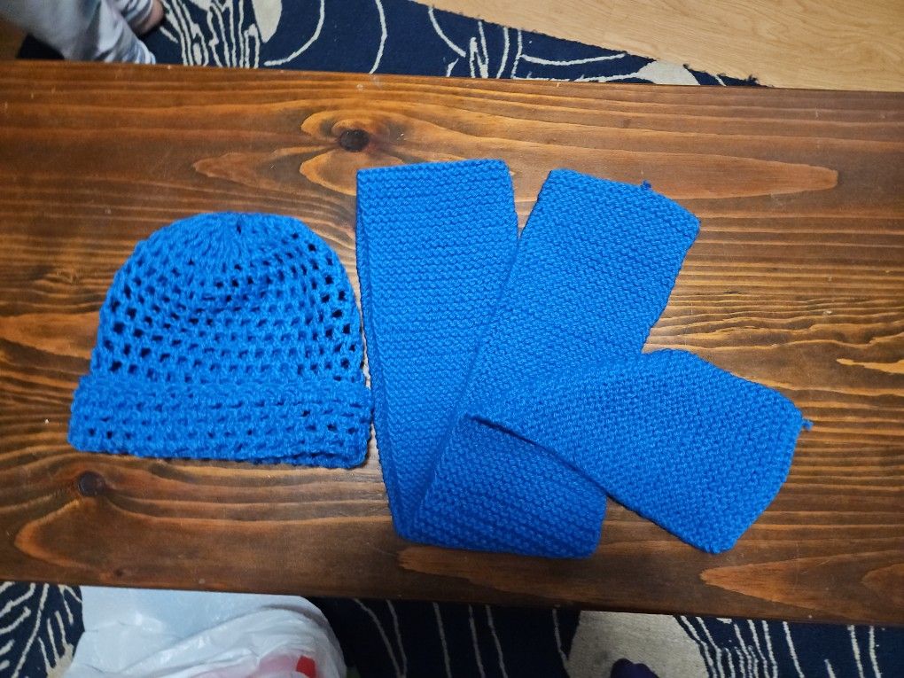 Handmade Hat And Scarf Set