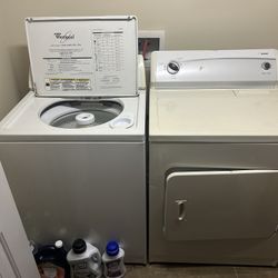 Whirlpool Washer & Kenmore Dryer