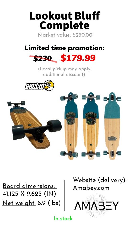 Longboard Skateboard High End BLACK FRIDAY SALES