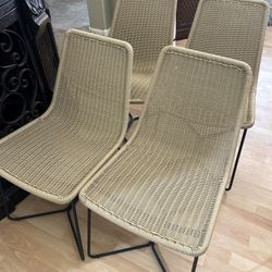 West Elm Sloped Indoor / Outdoor Dining Chairs