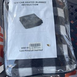 Electric Heating Blanket Personal Single-Person Small-Sized Heated Shawl 3 Heating Settings for Library, Outdoors, Car (Black)