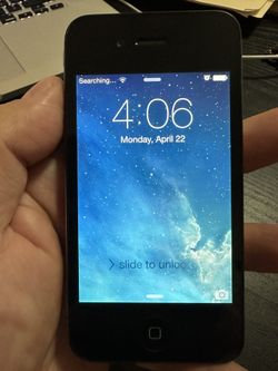 iPhone 4 with Charging Cord