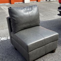 Sillon De Cuero Con Storage / Perfectas Condiciones