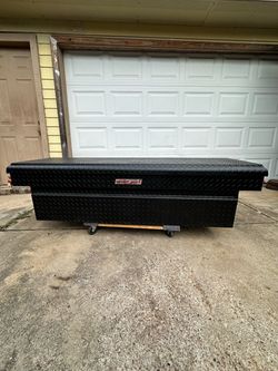 Weather Guard Black Diamond Plate Tool Box