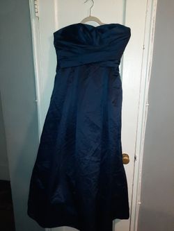David's Bridal Navy Blue Dresses Size 8
