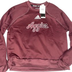 Adidas: Women’s Texas A&M Aggies Maroon Aeroready Sweater (Large)