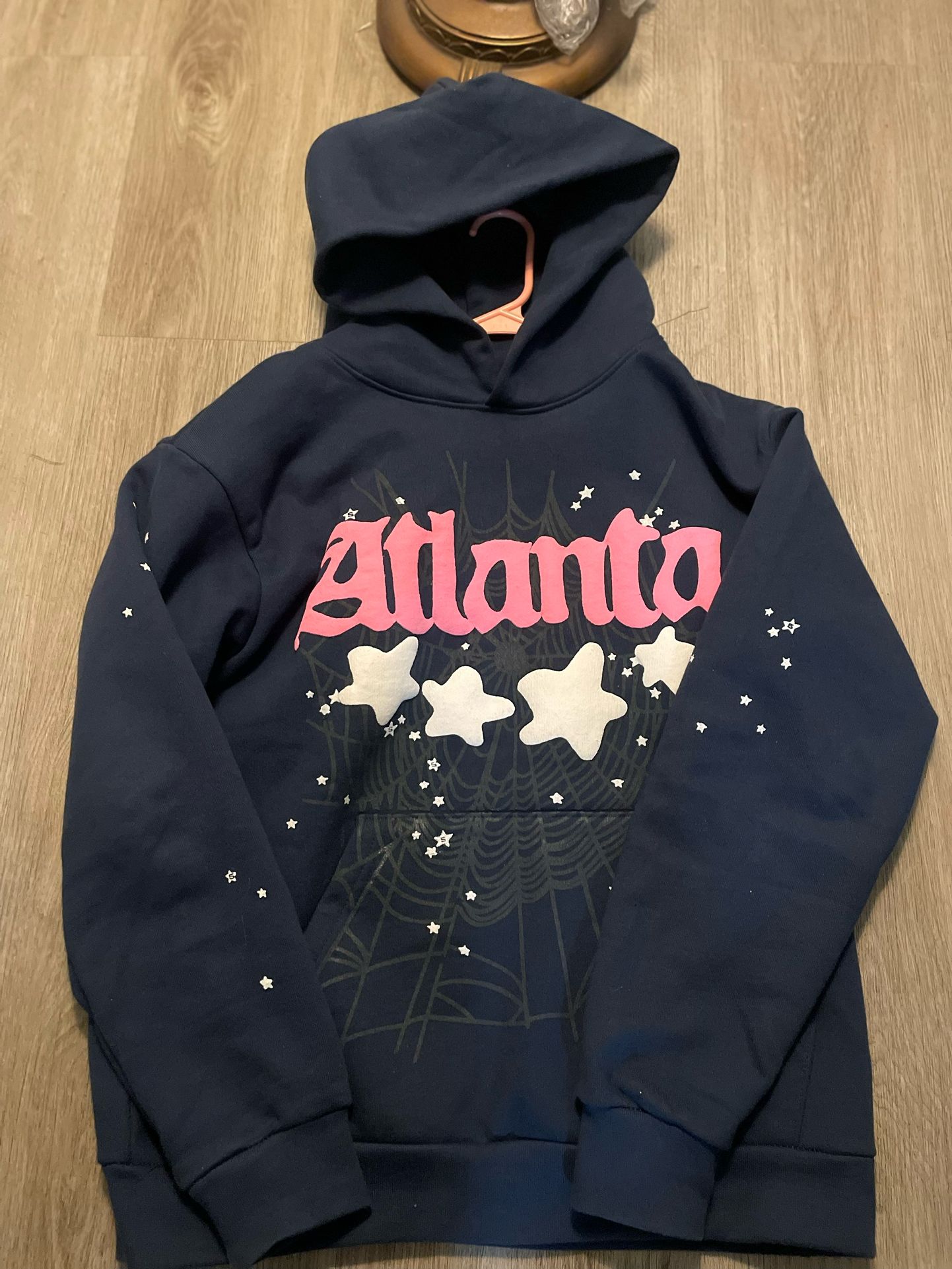 Navy Blue Spider Hoodie 