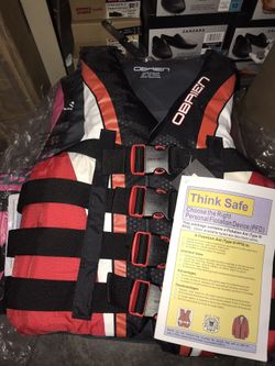O'Brien 4 Buckle Sport Adult men Life Jacket x small 28-32 chest
