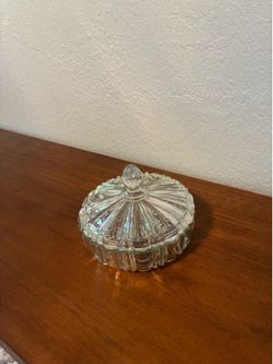 Vintage glass candy dish