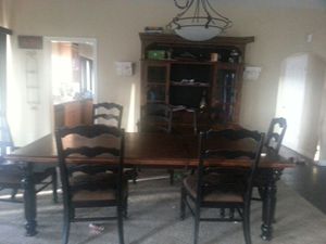 Rowley Creek Dining Table W Leaf 8 Chairs Buffet And China Hutch For Sale In Fallbrook Ca Offerup