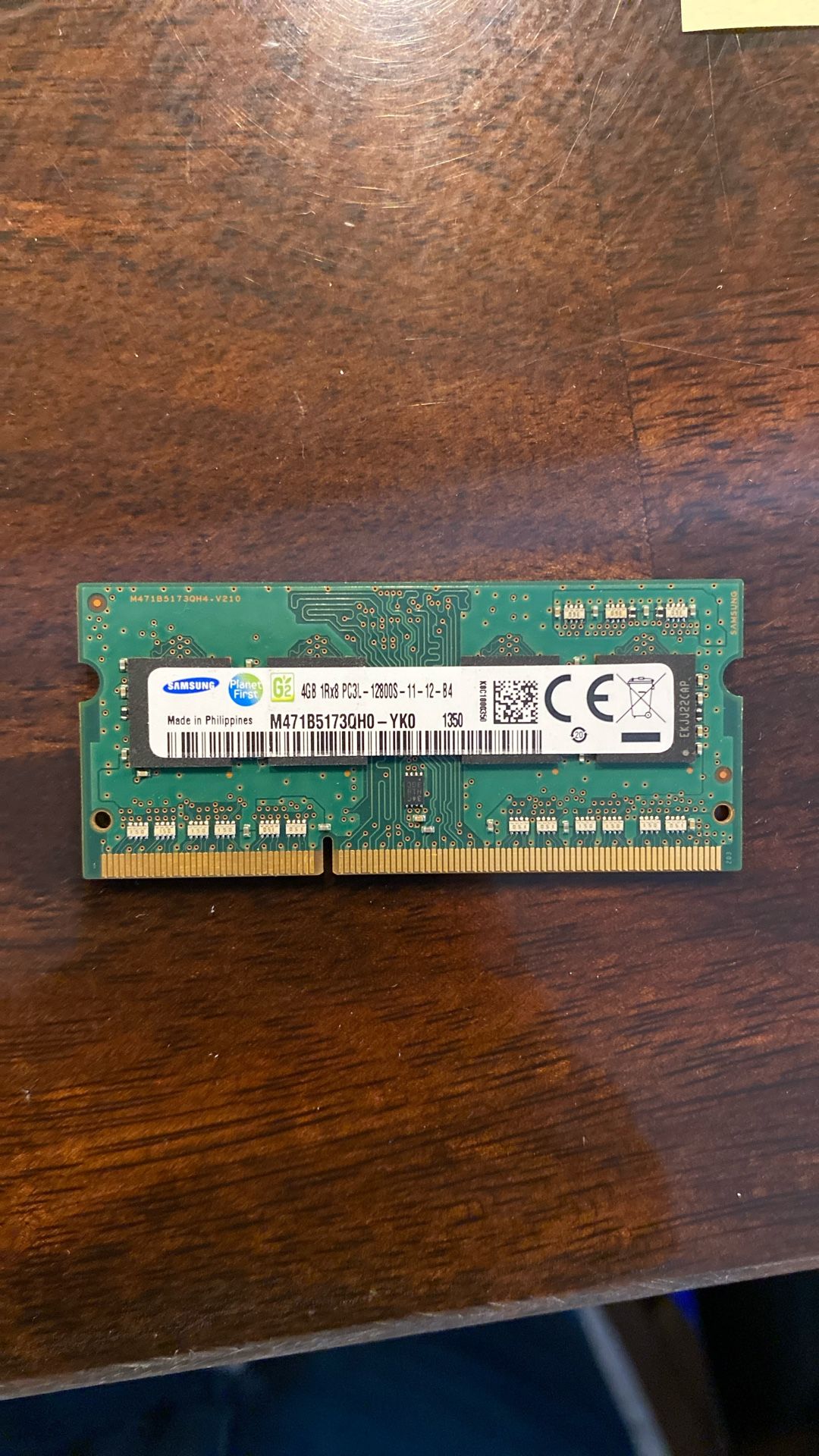 (004) SAMSUNG 4GB 1Rx8 PC3L-12800S-11-13-B4 RAM SODIMM