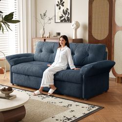 Langford 82" Convertible Sofa Bed with Adjustable Backrest