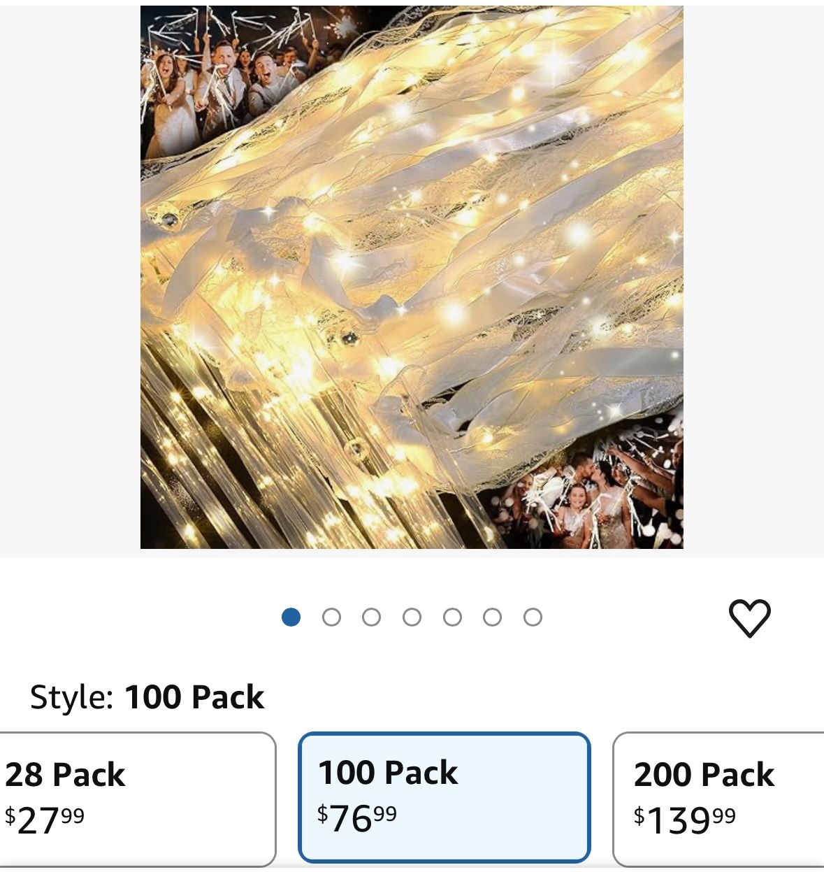 100PCS Light up Wands for wedding, Wedding Wands Streamers with 3 Colorful Flashing Modes, Fairy Wands, LED Silk Fairy Wand with Bells for Wedding, Ne